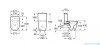 Roca Inspira Round Rimless WC kompakt beżowy A342529650/A341520650/A80152C65B